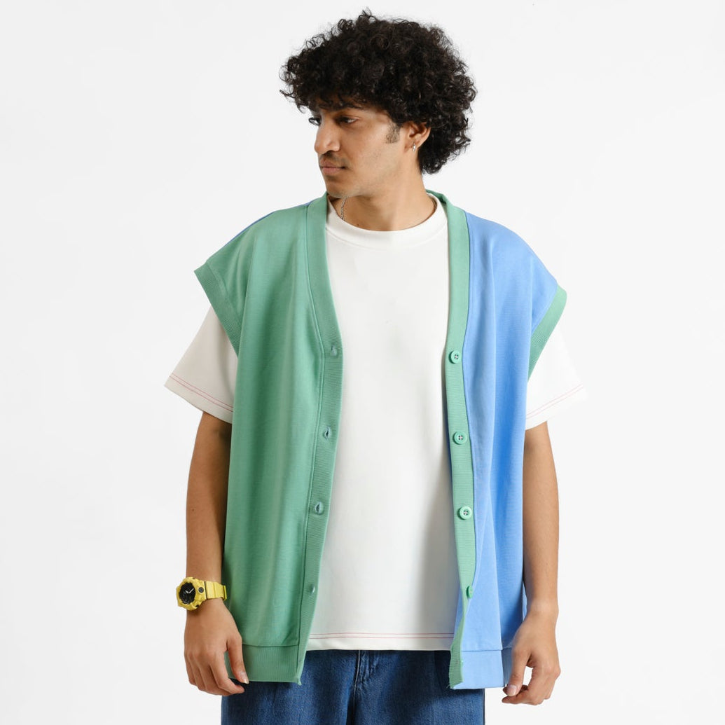 sleeveless cardigan for men

