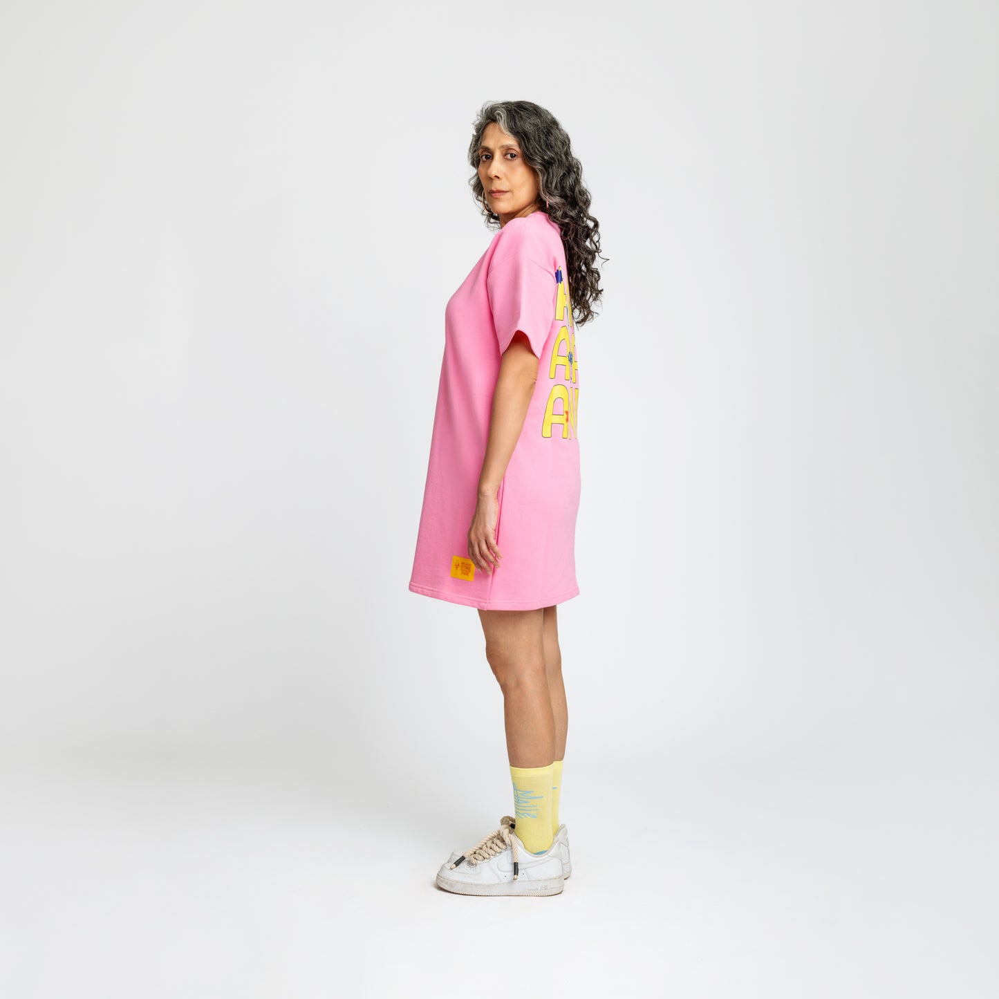 Malle Anxiety Gang Pink T-Shirt Dress