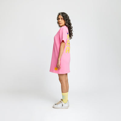 Malle Anxiety Gang Pink T-Shirt Dress