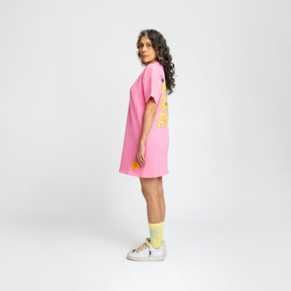 Malle Anxiety Gang Pink T-Shirt Dress