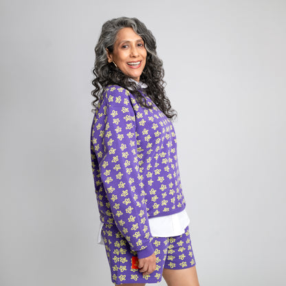 Malle Floral Purple Sweatshirt