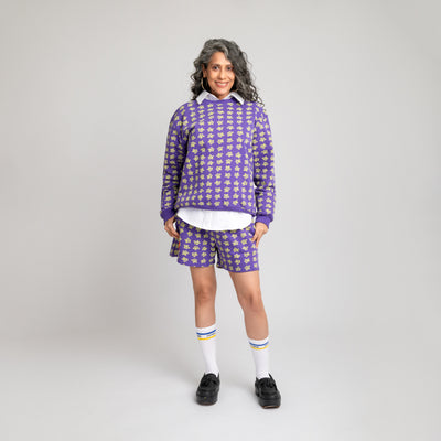 Malle Floral Purple Sweatshirt