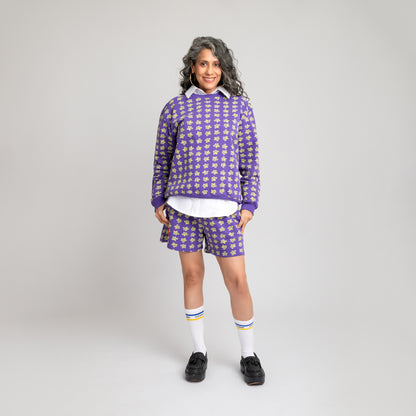 Malle Floral Purple Sweatshirt