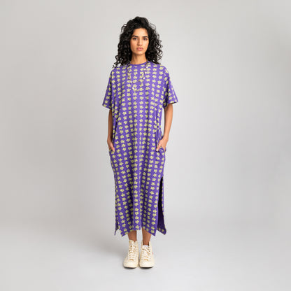 Malle Floral Long T-Shirt Dress