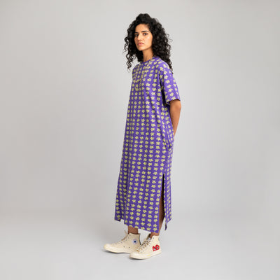 Malle Floral Long T-Shirt Dress