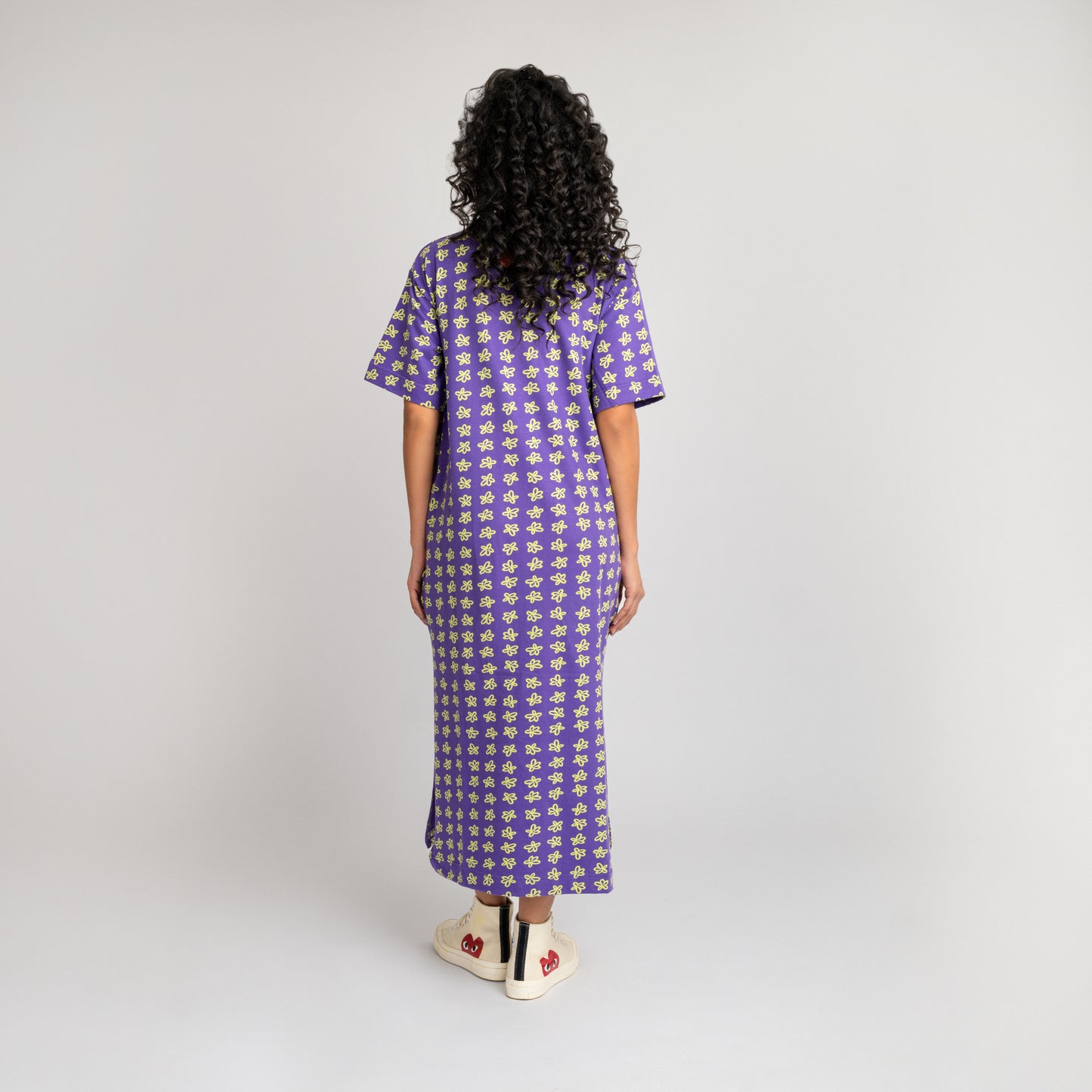 Malle Floral Long T-Shirt Dress