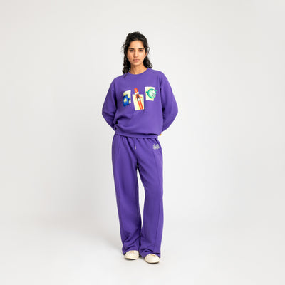 Malle Anxiety Gang Purple Sweatshirt