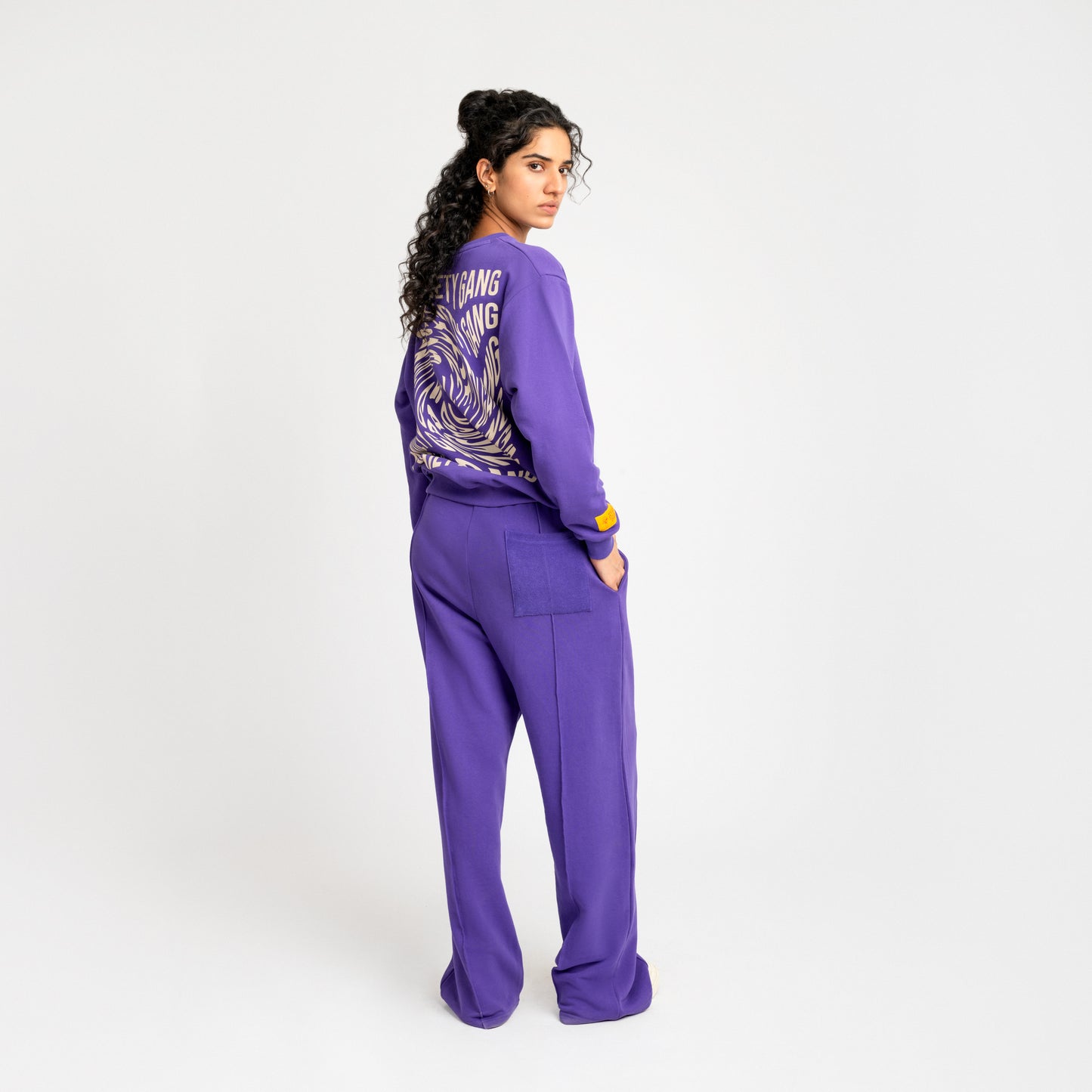 Malle Cut-N-Sew Purple Wide Leg Pants