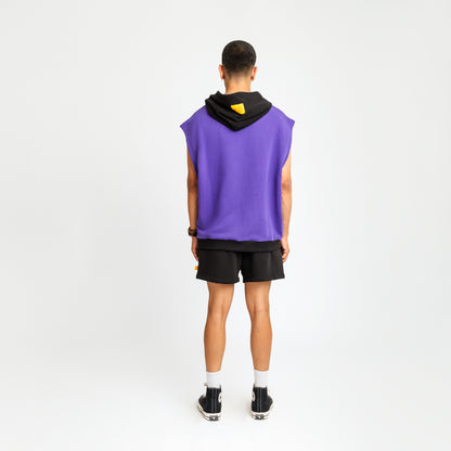 Malle Anxiety Gang Purple Muscle Hoodie