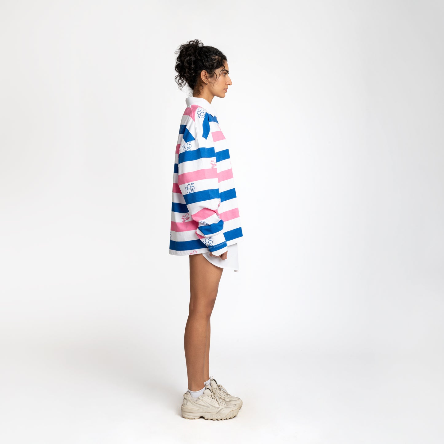 Malle Anxiety Gang Striped Full Sleeves T-Shirt