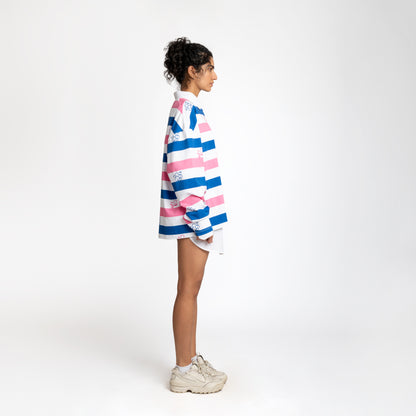 Malle Anxiety Gang Striped Full Sleeves T-Shirt