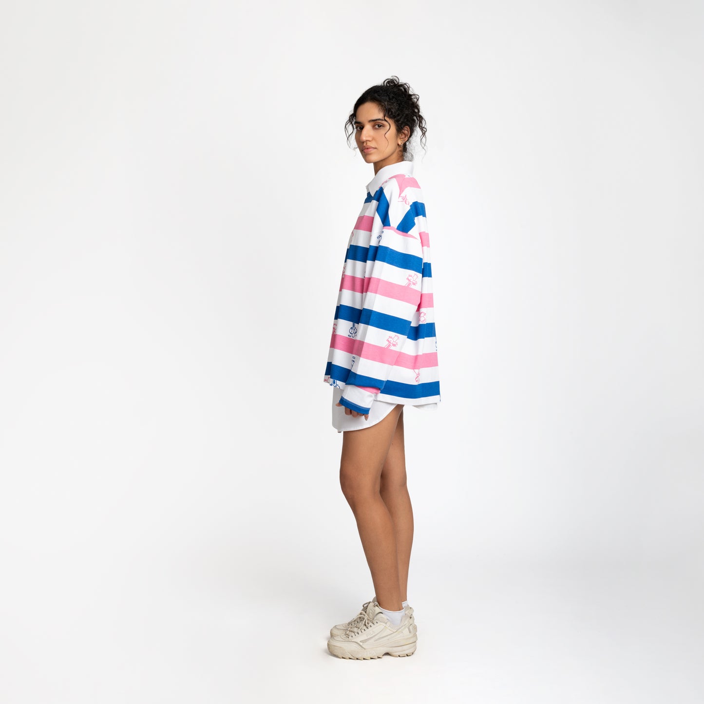 Malle Anxiety Gang Striped Full Sleeves T-Shirt