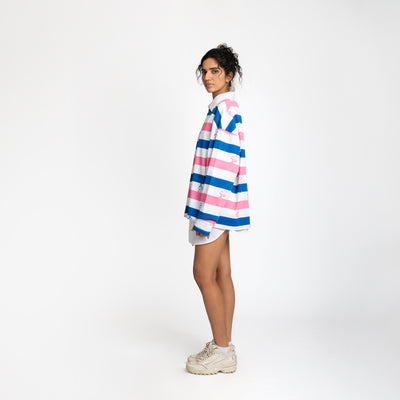 Malle Anxiety Gang Striped Full Sleeves T-Shirt