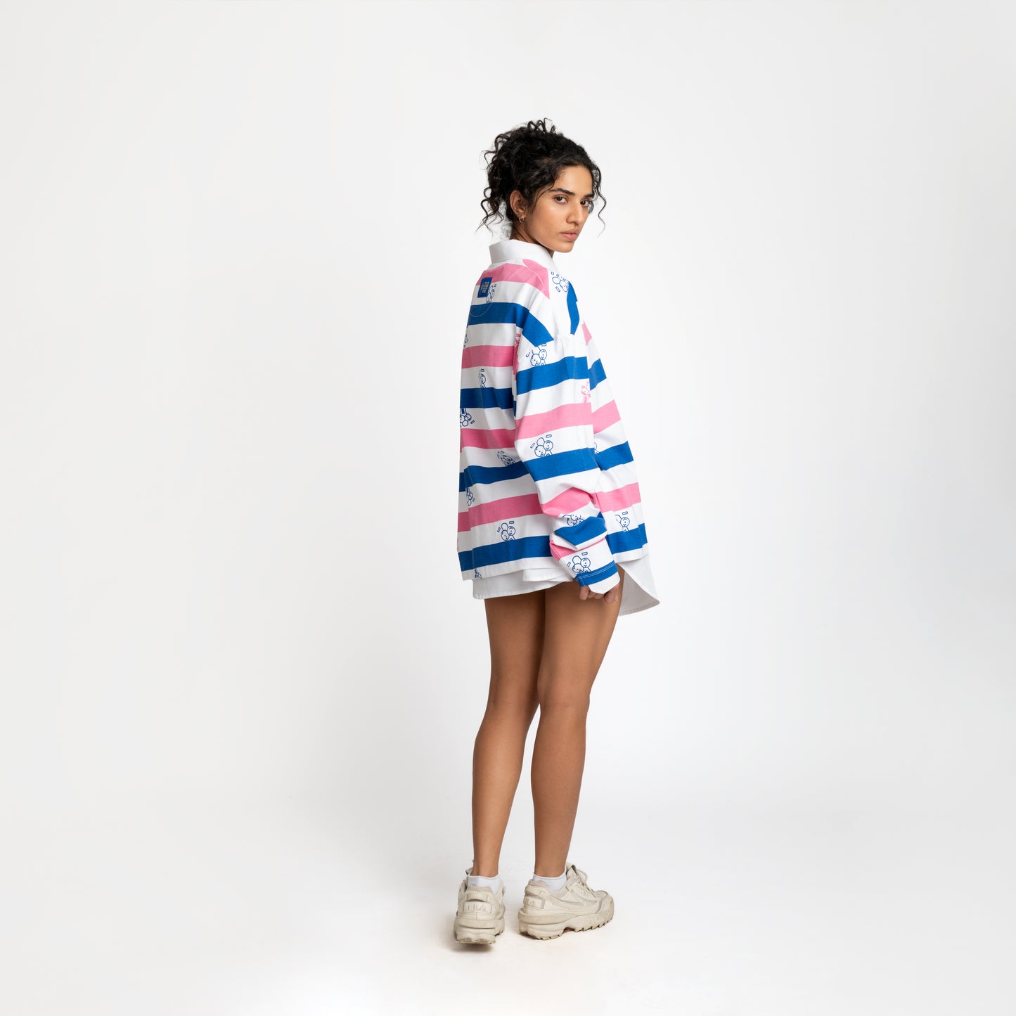 Malle Anxiety Gang Striped Full Sleeves T-Shirt