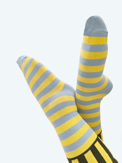 Malle Striped Sapphire Socks