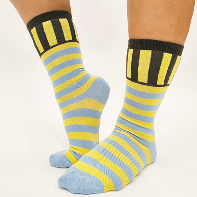 Malle Striped Sapphire Socks